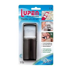 Nagyító 35x38mm LED fénnye WEDO fekete