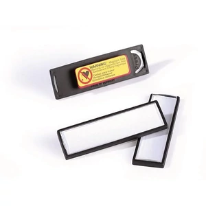 Névkitűző 17x67mm mágneses DURABLE CLIP CARD fekete