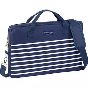 Notebook táska Viquel CASAWORK Marin, kék-fehér 
