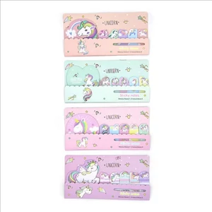 Notesz 18X9Cm sticky unikornisos  4 féle 