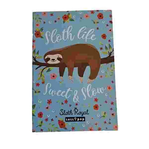 Notesz papírfedeles A6 Lizzy Lollipop, Sloth Royal 