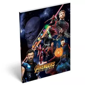 Notesz papírfedeles A/7 Avange Avengers Infinity War Fight 18' Jegyzetfüzet, Lizzy kollekció