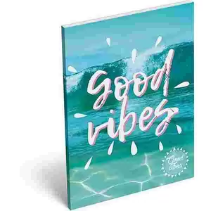 Notesz papírfedeles A7 Lizzy Good Vibes, Ocean 