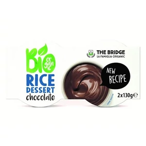 Növényi desszert bio 2x130 g THE BRIDGE rizs csokis