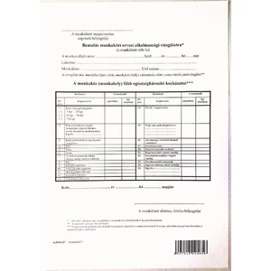Ny A 3510-217 alkalmassági viz Beut.munkak.orv.alk.vizsg.