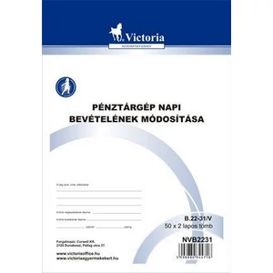 Ny B 22-31 napibevét módosító napi bevételének mód. tételei 25x2 A/5 NVB2231