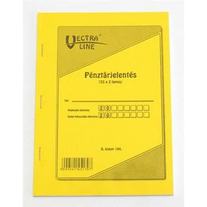 Ny B kisker 104 pénztárjele. C Pénztárjelentés 25x2 A/5 CO!