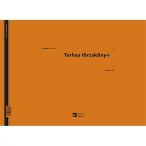 Ny C 3341-29 Terhes törzskönyv A3 50lapos