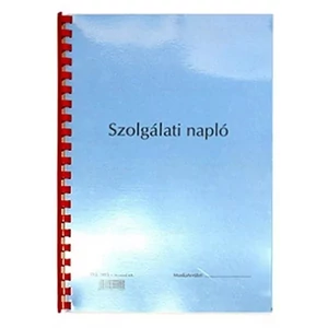 Ny D E 903/A őrnapló Szolgálati napló /őrnapló/ A4
