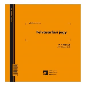 NY D F 303/V/5 felvásárlási Felvásárlási jegy 50x3 Pátria