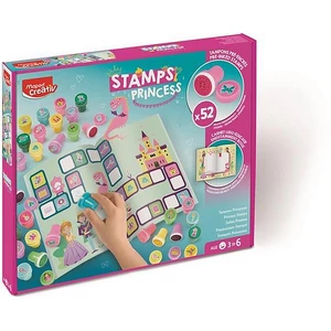 Nyomdázó készlet foglalkoztató füzettel MAPED CREATIV Stamps hercegnő