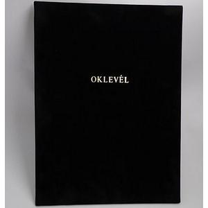 Oklevéltartó A4 exclusive Aranyozva Fekete ISKE142