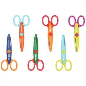 Olló 13cm Easy Kids cikk-cakkos gyermekolló