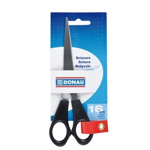 Olló 16cm Donau irodai olló fekete Irodai kiegészítők DONAU 7922001PL-01