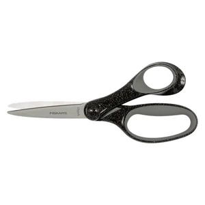 Olló iskolai 18cm FISKARS csillámos fekete