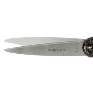 Olló iskolai 18cm FISKARS csillámos fekete