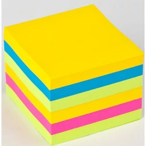Öntapadó jegyzettömb, Z 76x76mm 6x90 lap, 3M POSTIT Super Sticky Rio