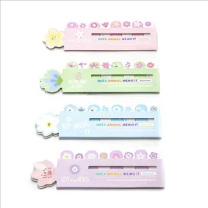 Öntapadó Jelölőcímke virágos sticky marker