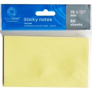 Öntapadós jegyzettömb 125x75mm tenderes 100lapos pasztell sárga C