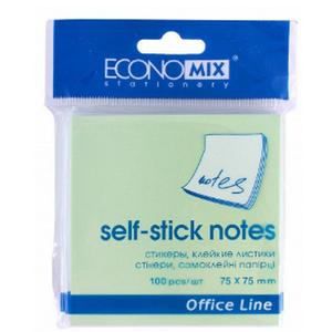 Öntapadós jegyzettömb 50x75mm Economix 100lapos világoszöld 4044572209313 jegyzettömb