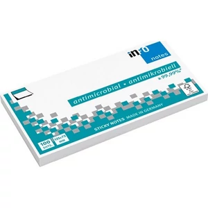 Öntapadós jegyzettömb Info Notes 125x75 mm 100 lapos fehér antimikrobiális