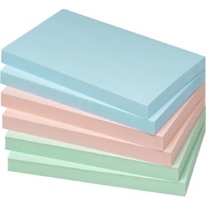 Öntapadós jegyzettömb Info Notes 125x75 mm 100 lapos pasztellszínek