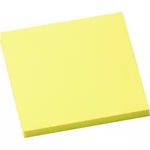 Öntapadós jegyzettömb Info Notes 75x75 mm 80 lapos élénk sárga