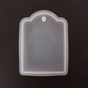 Öntőforma szilikon átlátszó címke 6,8 x 9 x 1,2 cm 5 db/csom