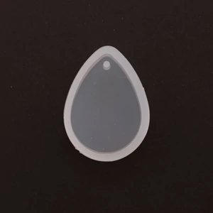 Öntőforma szilikon átlátszó csepp 2,3 x 3 x 0,8 cm 5 db/csom