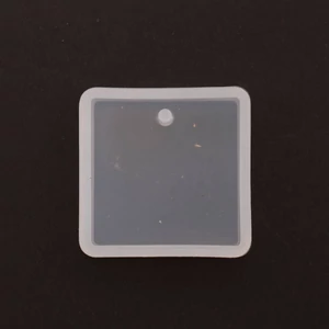 Öntőforma szilikon átlátszó négyzet 3 x 3 x 0,8 cm 5 db/csom