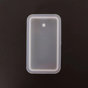 Öntőforma szilikon átlátszó téglalap 4,8 x 8 x 1,2 cm 5 db/csom