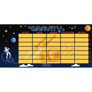 Órarend Ars Una 24'' Gravity (5367) 24 űrhajó Öntapadós füzetcímke 3ívx6db