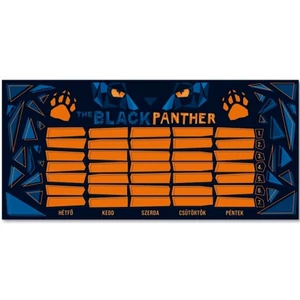 Órarend Ars Una egylapos Black Panther 21' Öntapadós füzetcímke 3ívx6db