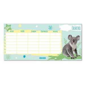 Órarend egylapos Ars Una 24'' Cuki állatok (5421) Koala Öntapadós füzetcímke 3ívx6db