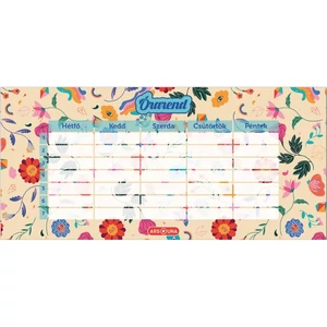 Órarend Ars Una egylapos 23 Flower Power 50492602 prémium minőség