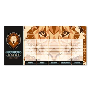 Órarend Ars Una egylapos Honor Of The Wild (5132) 22 Öntapadós füzetcímke 3ívx6db