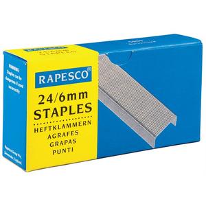 Tűzőkapocs 24/6 Rapesco 1000db/dob horganyzott acél Irodai kisgépek RAPESCO S24607Z3