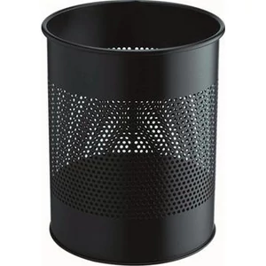 Papírkosár fém 15 liter, DURABLE, fekete DB331000