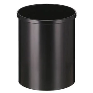Papírkosár Vepa Bins 15L Kerek fémszemetes, fekete, UVB029