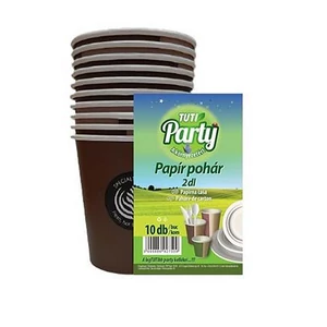 Papírpohár 2 dl 10db TUTI Party