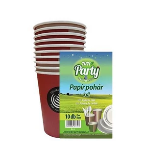 Papírpohár 3 dl 10db TUTI Party