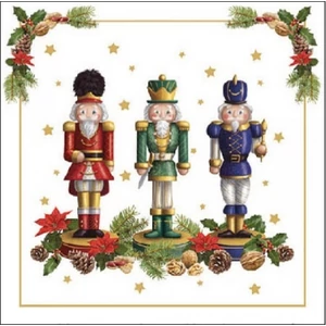 Szalvéta Ambiante karácsony Bearded nutcracker 20db papírszalvéta 25x25cm,15db-os