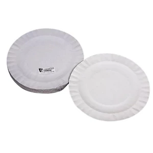 Papírtányélr kerek 23cm 50db fehér 