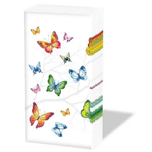Papírzsebkendő 10db-os Colorful Butterflies