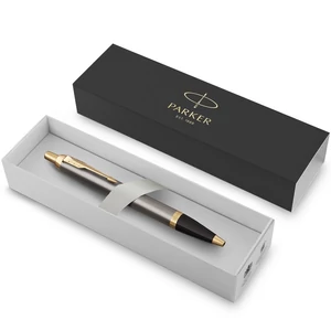 Parker IM golyóstoll Royal Szürke test, arany klipszes 2214613 arany klipszes-nyomógombos toll