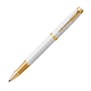 Parker IM Royal rollertoll Premium Gyöngyházfehér Arany Klipsz 2143646