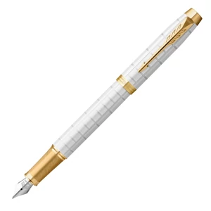 Parker IM Royal töltőtoll Premium Gyöngyházfehér Arany Klipsz 2143649