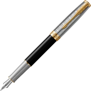 Parker Royal Sonnet töltőtoll PREMIUM 18K METÁL FEKETE, ARANY KLIPSZ 2119784