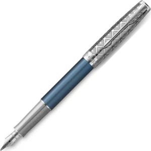 Parker Royal Sonnet töltőtoll PREMIUM 18K METÁL KÉK, EZÜST KLIPSZ 2119743