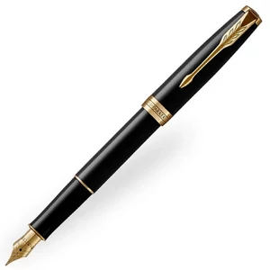 Parker Sonnet töltőtoll matt fekete Arany klipsz,Sonnet Royal